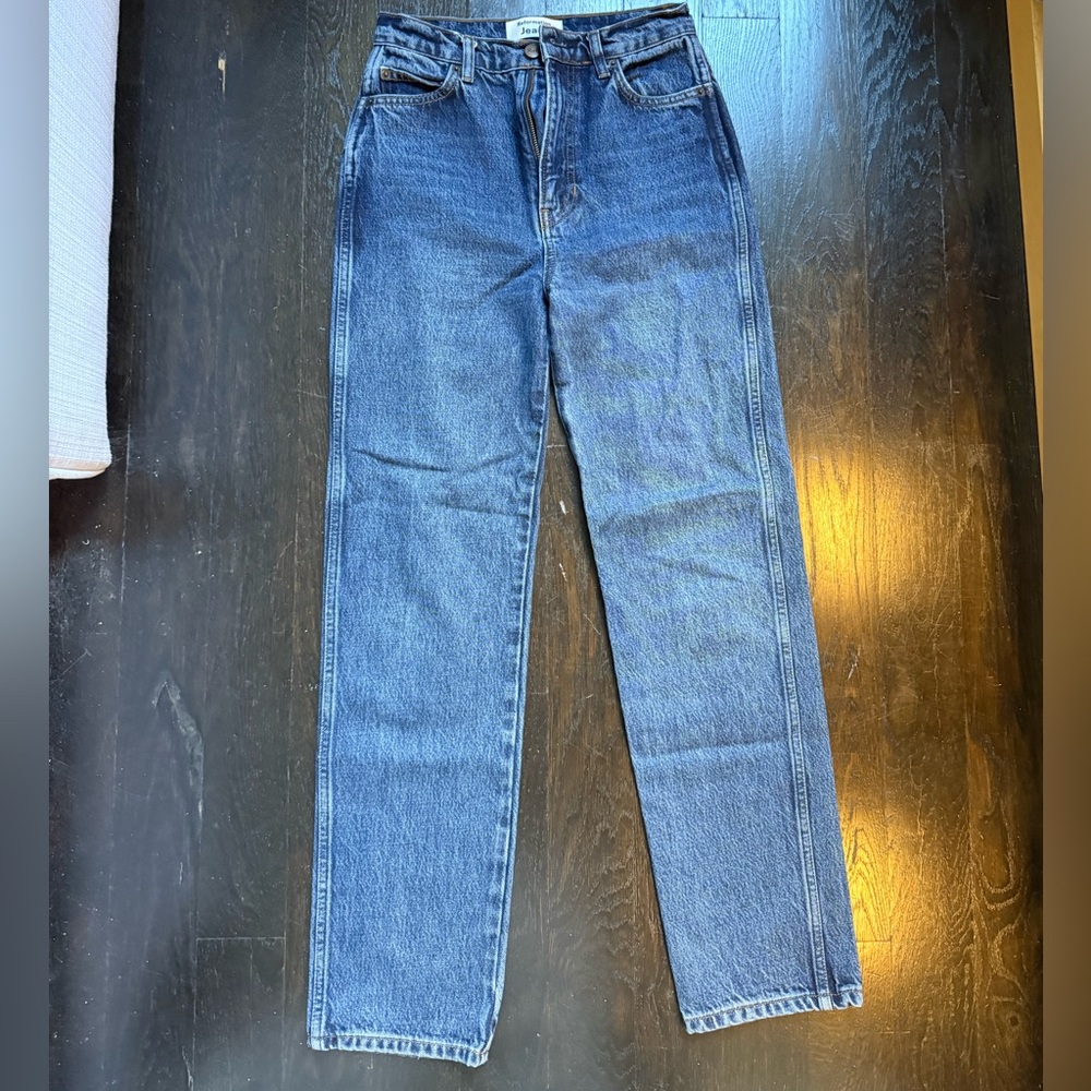 Reformation Straight Leg Blue Jeans